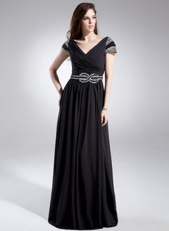 Robe de Bal de Promo Ligne-A/Princesse Cœur Traine longue mousseline de soie Robe de Bal de Promo avec Sequins (008015882)