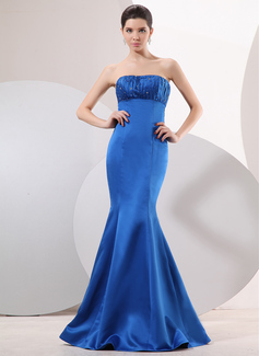 Avondjurken Zeemeermin Strapless Vloerlengte Satijn Avondjurken met Roes Kraal (017014051) Avondjurken Zeemeermin Strapless Vloerlengte Satijn Avondjurken met Roes Kraal (017014051)