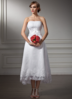 Robe de Mariée Ligne-A/Princesse Cœur Assymetrique Organza Satin Robe de Mariée avec Dentelle Perlé Sequins (002008177) Robe de Mariée Ligne-A/Princesse Cœur Assymetrique Organza Satin Robe de Mariée avec Dentelle Perlé Sequins (002008177)