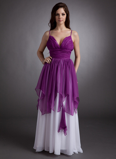 Robe de Bal de Promo Ligne-A/Princesse Cœur Longeur au sol Mousseline Robe de Vacance avec Ondulé (020016244) Robe de Bal de Promo Ligne-A/Princesse Cœur Longeur au sol Mousseline Robe de Vacance avec Ondulé (020016244)