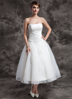 Robe de Mariée Ligne-A/Princesse Cœur Longueur cheville Taffetas Organza Robe de Mariée avec Ondulé Dentelle Perlé (002014997) Robe de Mariée Ligne-A/Princesse Cœur Longueur cheville Taffetas Organza Robe de Mariée avec Ondulé Dentelle Perlé (002014997)