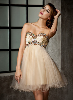 Cheap Homecoming Dresses Empire Sweetheart Short/Mini Taffeta Tulle Homecoming Dress With Ruffle Beading (022013925) Cheap Homecoming Dresses Empire Sweetheart Short/Mini Taffeta Tulle Homecoming Dress With Ruffle Beading (022013925)