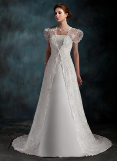 Robe de Mariée Ligne-A/Princesse Sans bretelles Traine courte Satin Robe de Mariée (002001254) Robe de Mariée Ligne-A/Princesse Sans bretelles Traine courte Satin Robe de Mariée (002001254)