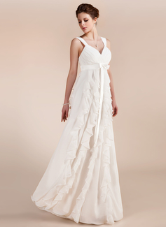 Robe de Mariée Empire Cœur Longeur au sol Mousseline Robe de Mariée avec Ondulé (002011682) Robe de Mariée Empire Cœur Longeur au sol Mousseline Robe de Mariée avec Ondulé (002011682)