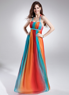 Holiday Dresses Empire Halter Floor-Length Chiffon Holiday Dress With Ruffle (020015836) Holiday Dresses Empire Halter Floor-Length Chiffon Holiday Dress With Ruffle (020015836)