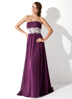 Robe de Bal de Promo Empire Sans bretelles Traine longue Mousseline Robe de Bal de Promo avec Ondulé Dentelle Brodé (018005060) Robe de Bal de Promo Empire Sans bretelles Traine longue Mousseline Robe de Bal de Promo avec Ondulé Dentelle Brodé (018005060)