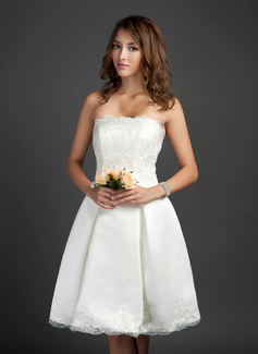 Cheap Homecoming Dresses A-Line/Princess Strapless Knee-Length Satin Tulle Homecoming Dress With Lace (022015360) Cheap Homecoming Dresses A-Line/Princess Strapless Knee-Length Satin Tulle Homecoming Dress With Lace (022015360)