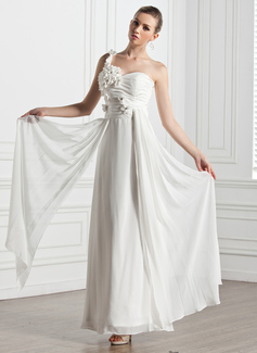 Robe de Mariée Ligne-A/Princesse Cœur Une epaule Longueur cheville Mousseline Robe de Mariée avec Ondulé Fleurs (002005272) Robe de Mariée Ligne-A/Princesse Cœur Une epaule Longueur cheville Mousseline Robe de Mariée avec Ondulé Fleurs (002005272)