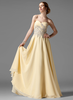 Robe de Bal de Promo Ligne-A/Princesse Cœur Longeur au sol Mousseline Robe de Bal de Promo avec Ondulé Brodé (018004901) Robe de Bal de Promo Ligne-A/Princesse Cœur Longeur au sol Mousseline Robe de Bal de Promo avec Ondulé Brodé (018004901)