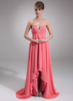 Robe de Bal de Promo Empire Cœur Traine courte mousseline de soie Robe de Bal de Promo avec Brodé (018020947) Robe de Bal de Promo Empire Cœur Traine courte mousseline de soie Robe de Bal de Promo avec Brodé (018020947)