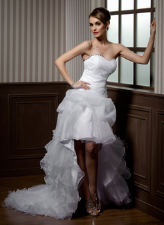 Robe de Mariée Ligne-A/Princesse Cœur Assymetrique Organza Robe de Mariée avec Ondulé Dentelle Perlé (002012695) Robe de Mariée Ligne-A/Princesse Cœur Assymetrique Organza Robe de Mariée avec Ondulé Dentelle Perlé (002012695)