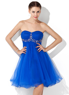 16års Bursdag Imperium Sweetheart Knelengde Tulle Ballkjole med Frynse Beading (022021067) 16års Bursdag Imperium Sweetheart Knelengde Tulle Ballkjole med Frynse Beading (022021067)