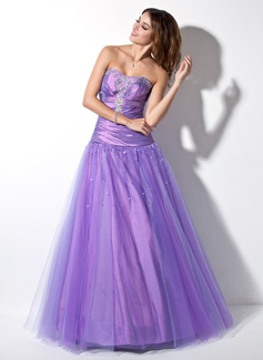 Robe de Bal de Promo Ligne-A/Princesse Cœur Longeur au sol Taffetas Tulle Robe de Bal de Promo avec Ondulé Brodé (018005057) Robe de Bal de Promo Ligne-A/Princesse Cœur Longeur au sol Taffetas Tulle Robe de Bal de Promo avec Ondulé Brodé (018005057)