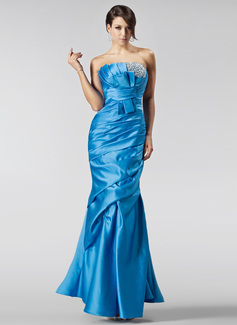 Robe de Bal de Promo Sirene Col roulé Longeur au sol Satin Robe de Bal de Promo avec Ondulé Brodé Pailleté (018005222) Robe de Bal de Promo Sirene Col roulé Longeur au sol Satin Robe de Bal de Promo avec Ondulé Brodé Pailleté (018005222)