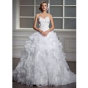 Gala-Japon Sweetheart Lange Sleep Organza Satijn Bruidsjurken met Kraalwerk Lovertjes (002004530) Gala-Japon Sweetheart Lange Sleep Organza Satijn Bruidsjurken met Kraalwerk Lovertjes (002004530)