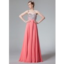 A-Lijn/Prinses Sweetheart Vloerlengte Chiffon Galajurken met Kraal Lovertjes (018012850) A-Lijn/Prinses Sweetheart Vloerlengte Chiffon Galajurken met Kraal Lovertjes (018012850)
