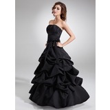 bal Sans bretelles Satin Robe de Quinceanera avec Ondulé (021020324)