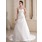 Ligne-A/Princesse Cœur Traine courte Satin Robe de Mariée avec Ondulé Perlé (002000686)