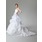 bal Cœur Traîne Chapelle Organza  Satin Robes de Mariée avec Dentelle  Perlé (002000423)