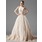 Ligne-A/Princesse Bretelles autour du cou Traîne Chapelle Satin Tulle Robe de Mariée avec Dentelle Perlé (002000154)