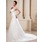 Ligne-A/Princesse Cœur Traine courte Satin Robe de Mariée avec Ondulé Perlé (002000686)
