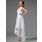 Ligne-A/Princesse Sans bretelles Assymetrique Satin Dentelle Robe de Mariée avec Perlé (002000226)