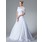 Ligne-A/Princesse Cœur Traine courte Taffetas Robe de Mariée avec Ondulé Dentelle Perlé (002000827)