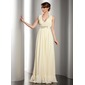 Nauwaansluitend Halter V-nek Vloerlengte Chiffon Vakantie Jurk met Roes Kraal (020014532) Nauwaansluitend Halter V-nek Vloerlengte Chiffon Vakantie Jurk met Roes Kraal (020014532)