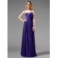 A-Lijn/Prinses Sweetheart Vloerlengte Chiffon Avondjurk met Roes Kraal Van Toepassing (017004313)