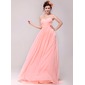 Keizer Sweetheart Lange Sleep Chiffon Avondjurken met Roes (017014014)