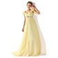 Empire Col V Traine longue mousseline de soie Robe de Bal de Promo avec Ondulé Brodé (018021122) Empire Col V Traine longue mousseline de soie Robe de Bal de Promo avec Ondulé Brodé (018021122)