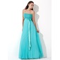 A-Lijn/Prinses Strapless Vloerlengte Chiffon Satijnzijde Avondjurk met Roes Lovertjes (017013100)