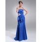 Sirene Col roulé Traine longue Satin Robe de Bal de Promo avec Ondulé Brodé Appliques (018005101) Sirene Col roulé Traine longue Satin Robe de Bal de Promo avec Ondulé Brodé Appliques (018005101)