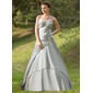 bal Cœur Traîne Watteau Satin Robe de Mariée avec Ondulé lacet (002024697)