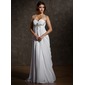 Empire Cœur Traine longue Mousseline Robe de Mariée avec Ondulé Perlé (002011570) Empire Cœur Traine longue Mousseline Robe de Mariée avec Ondulé Perlé (002011570)