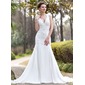 Sirene Bretelles autour du cou Traîne Chapelle mousseline de soie Robe de Mariée avec Ondulé dentelle Perlé (002012033) Sirene Bretelles autour du cou Traîne Chapelle mousseline de soie Robe de Mariée avec Ondulé dentelle Perlé (002012033)