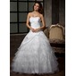 bal Cœur Longeur au sol Taffetas Tulle Robe de Mariée avec Ondulé Fleurs (002011920) bal Cœur Longeur au sol Taffetas Tulle Robe de Mariée avec Ondulé Fleurs (002011920)
