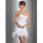 Coupe droite Cœur Court/Mini Organza Satin Robe de Mariée avec Ondulé Perlé Fleurs (002012076) Coupe droite Cœur Court/Mini Organza Satin Robe de Mariée avec Ondulé Perlé Fleurs (002012076)