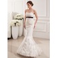 Sirene Cœur Traine longue Satin Tulle Robe de Mariée avec Dentelle Echarpes Perlé (002019531) Sirene Cœur Traine longue Satin Tulle Robe de Mariée avec Dentelle Echarpes Perlé (002019531)