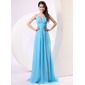 A-Lijn/Prinses Ronde Hals Vloerlengte Chiffon Vakantie Jurk met Roes (020014279) A-Lijn/Prinses Ronde Hals Vloerlengte Chiffon Vakantie Jurk met Roes (020014279)
