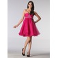 Keizer Sweetheart Kort/Mini Organza Vakantie Jurken met Roes Kraal (020013080) Keizer Sweetheart Kort/Mini Organza Vakantie Jurken met Roes Kraal (020013080)