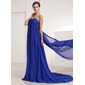 Keizer Sweetheart Watteau Sleep Chiffon Vakantie Jurk met Roes (020014209)
