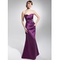 Gaine Col roulé Longeur au sol Satin Robe de Soirée avec Ondulé Brodé (017014677) Gaine Col roulé Longeur au sol Satin Robe de Soirée avec Ondulé Brodé (017014677)